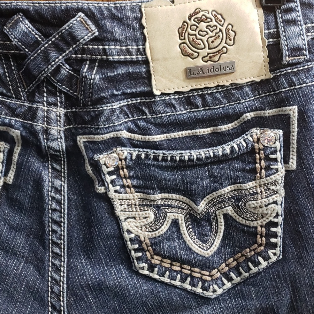 L.A. Idol Skinny Jeans Size 5 ( W:29 / L:31.5 )